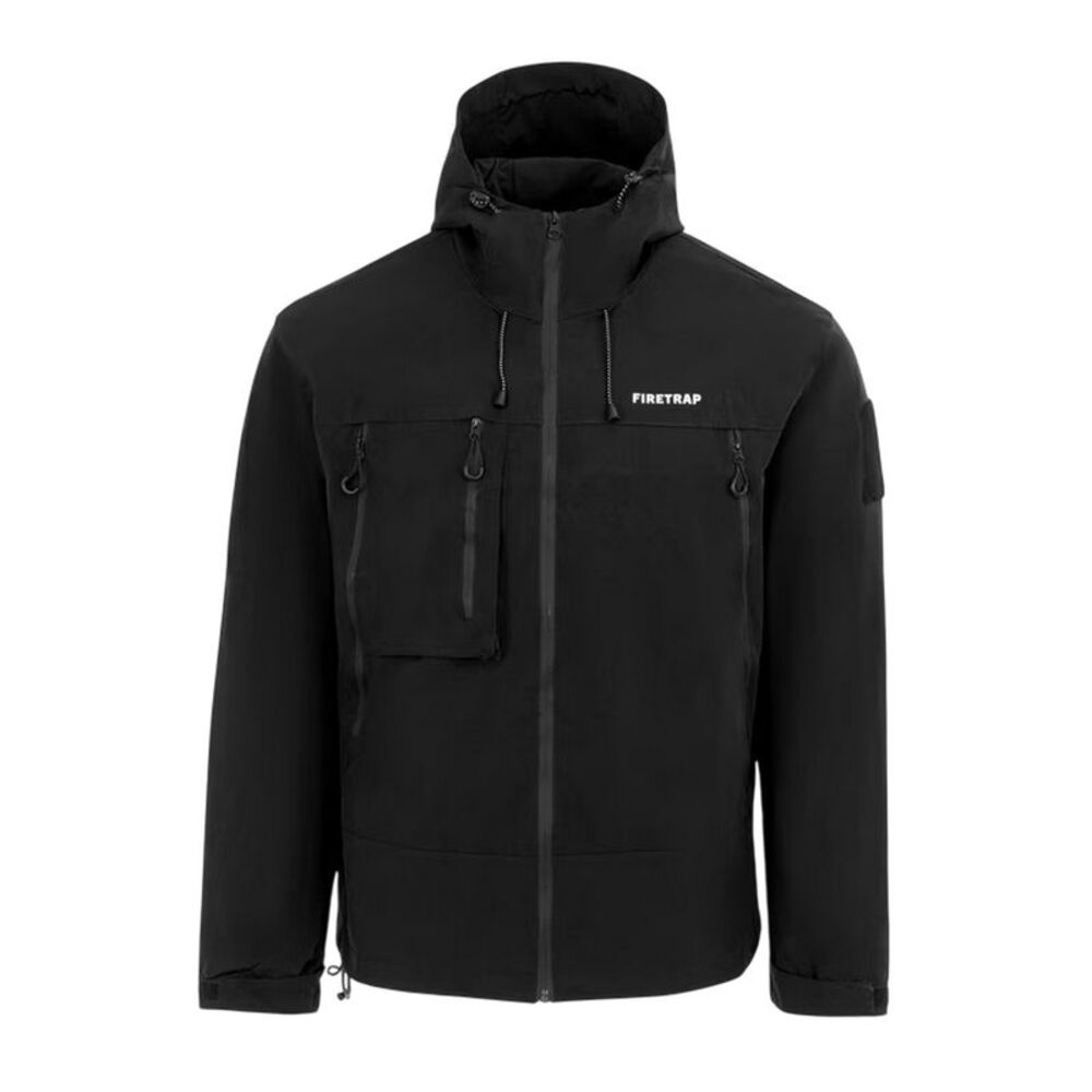 Firetrap Mens Windproof  Windbreaker / Black